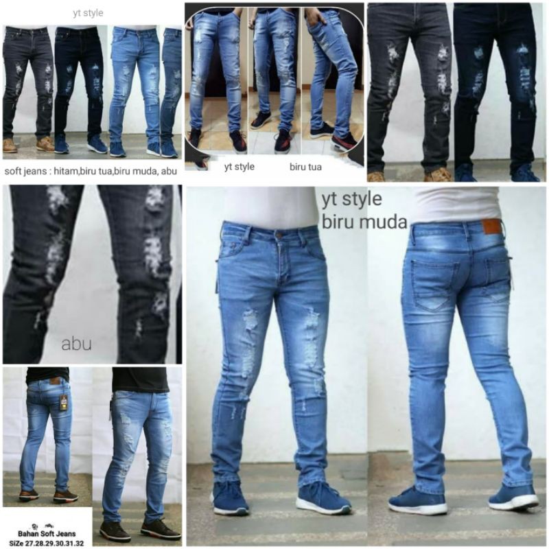 celana jeans pria | celana jeans pria sobek