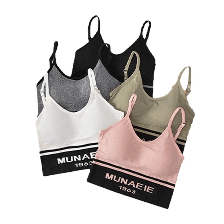 3SP | UWR36 Pakaian Dalam BH Sports Bra Olahraga Wanita Dengan Busa Push Up Tanpa Kawat Fashion Korea