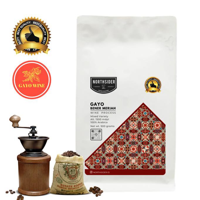 

Apoj89Olz Biji Kopi Arabika Gayo Wine Natural - 500Gr Northsider Coffee - Biji Kopi