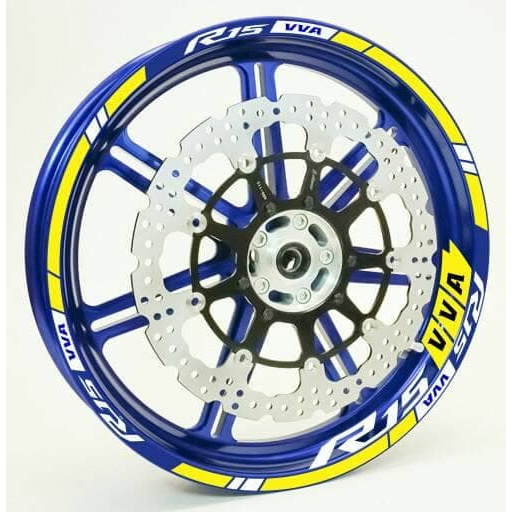 stiker velg motor wheel sticker yamaha R15 V3 VVA ring 17 Ori