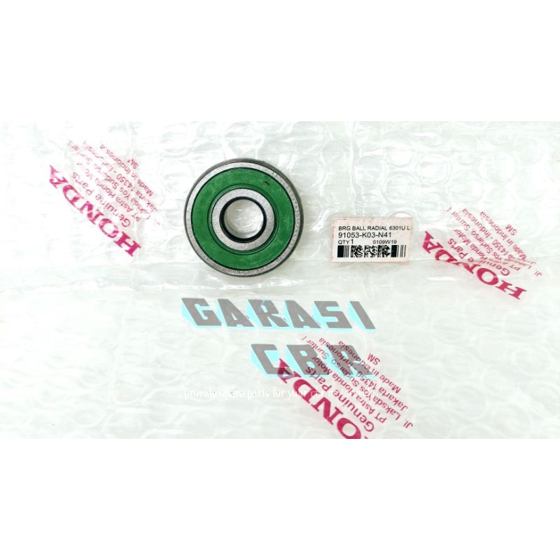 91053K03N41- Bearing Ball Radial 6301U L Sonic 150R CB150R CBR 150R