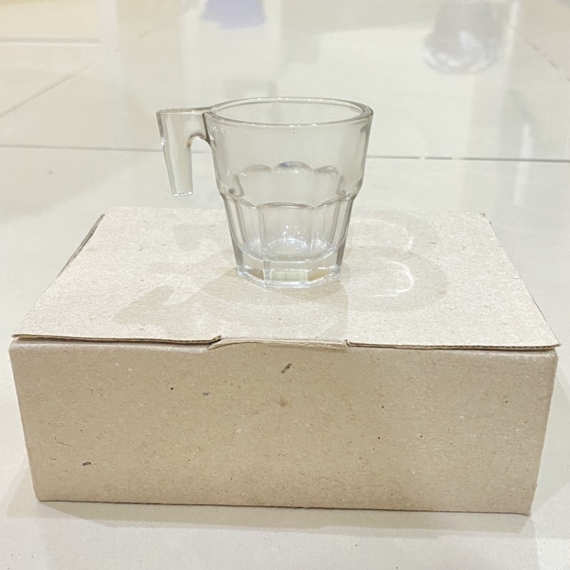 satu set gelas sloki kaca gelas soju expresso whiskey