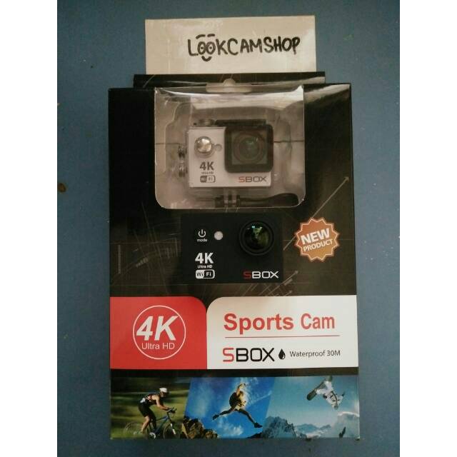 ACTION CAM SBOX / SPORTS CAM SBOX / SPORTCAM SBOX LCD 2INCH WIFI - 4K