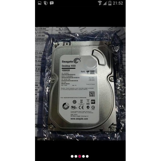 HARDISK 1TB SEAGATE HDD 100GBr