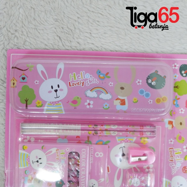 365 STATIONERY SET #40275 Buku &amp; Alat Tulis Anak / Karakter Fancy Gambar Lucu