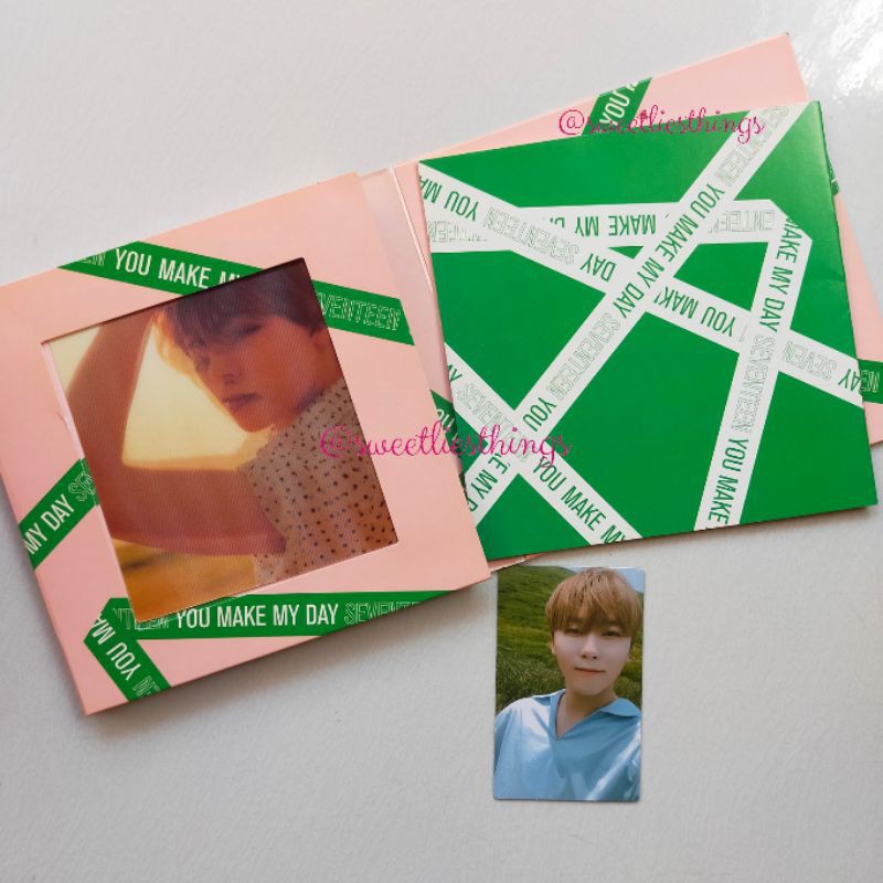 ALBUM SEVENTEEN YMMD YOU MAKE MY DAY PHOTOCARD VERNON SEUNGKWAN PC LENTICULAR