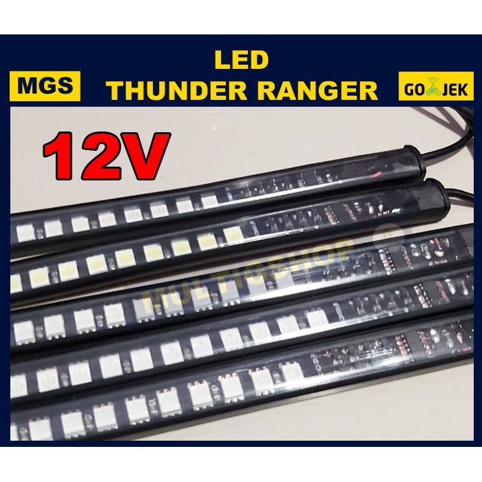 10Pcs LED Thunder Ranger 32 Cm 12V