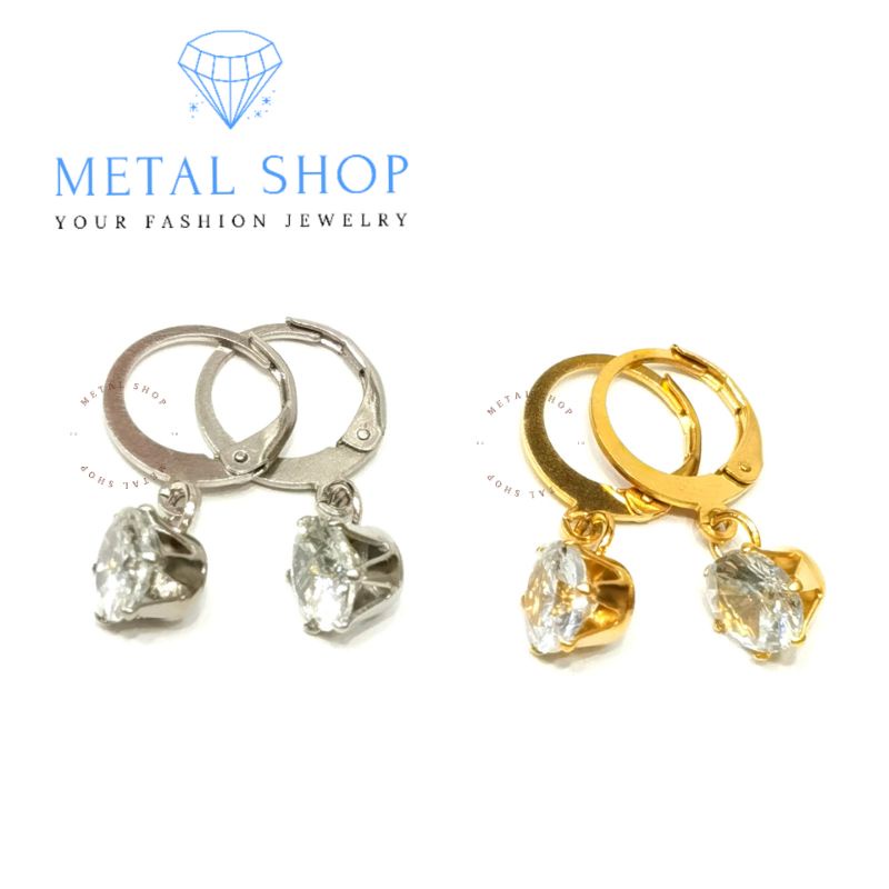 Anting Titanium Motif Desi Anting Desi Titanium Anti Luntur Warna Gold Dan silver