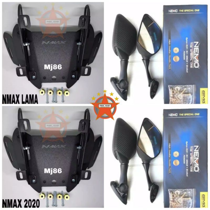 BREKET SERPO NMAX LAMA DAN NMAX NEW 2020 PAKET SPION R25