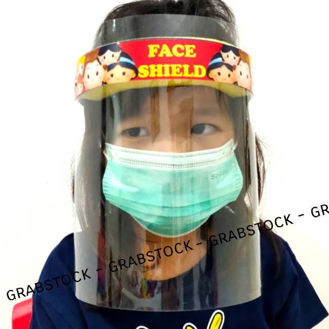 Face Shield Anak Buka Tutup Gambar Karakter