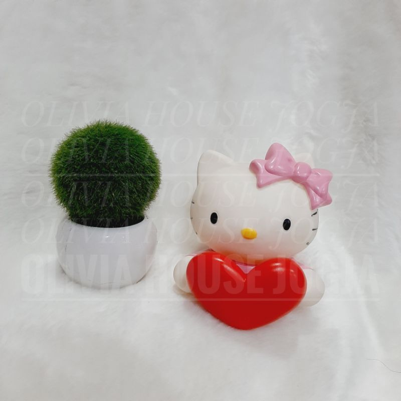 Celengan Hello Kitty Love Merah Coin Bank Hello Kitty Pink