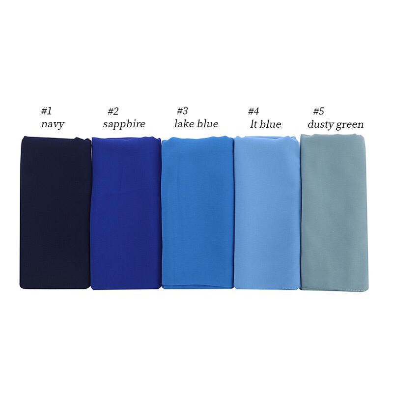 ( BUY 1 GET 1) 1-20 Jilbab Pashmina Polos Sabyan 50warna 1 kg muat 10pcs