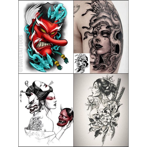 Tatto temporary Joker,geisha,luppy,madara model No