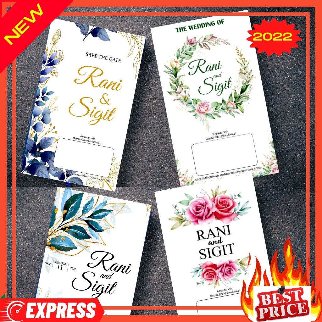 

Undangan Pernikahan. Unik. Elegan. Minimalis.