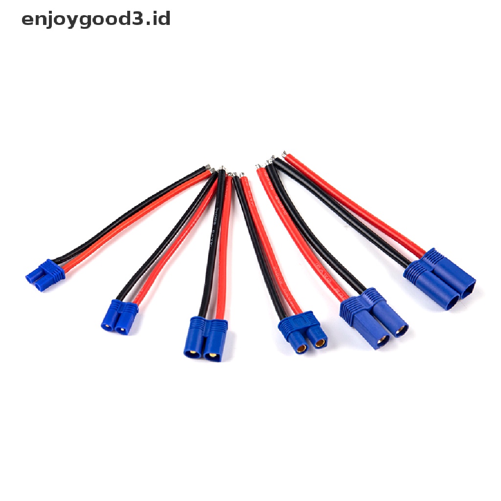 Ec2 / ec3 / ec5 Kabel Konektor Pigtail Male Female Bahan Silikon Untuk Rc Lipo