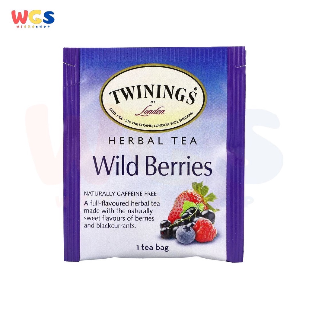 Twinings of London Wild Berries Herbal Tea Caffeine Free 20s  x 2g