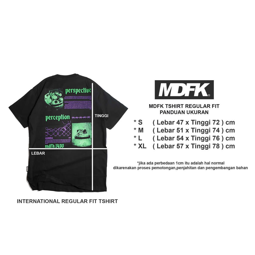 MDFK PERSPECTIVE PERCEPTION TSHIRT STREET WEAR NEW ARRIVAL