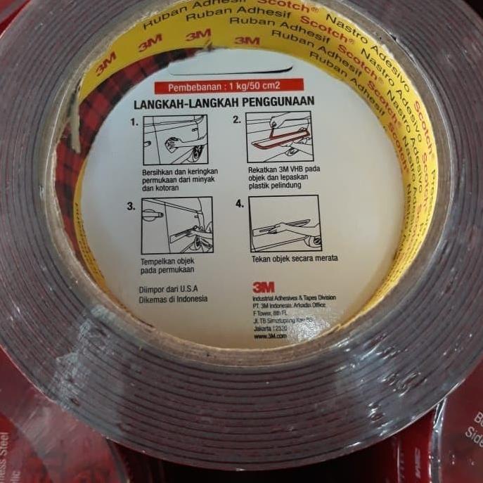 

Miliki ADN.in Double Tape 3M VHB 24mm x 4.5mtr Original Super Kuat Super Lengket ✔
