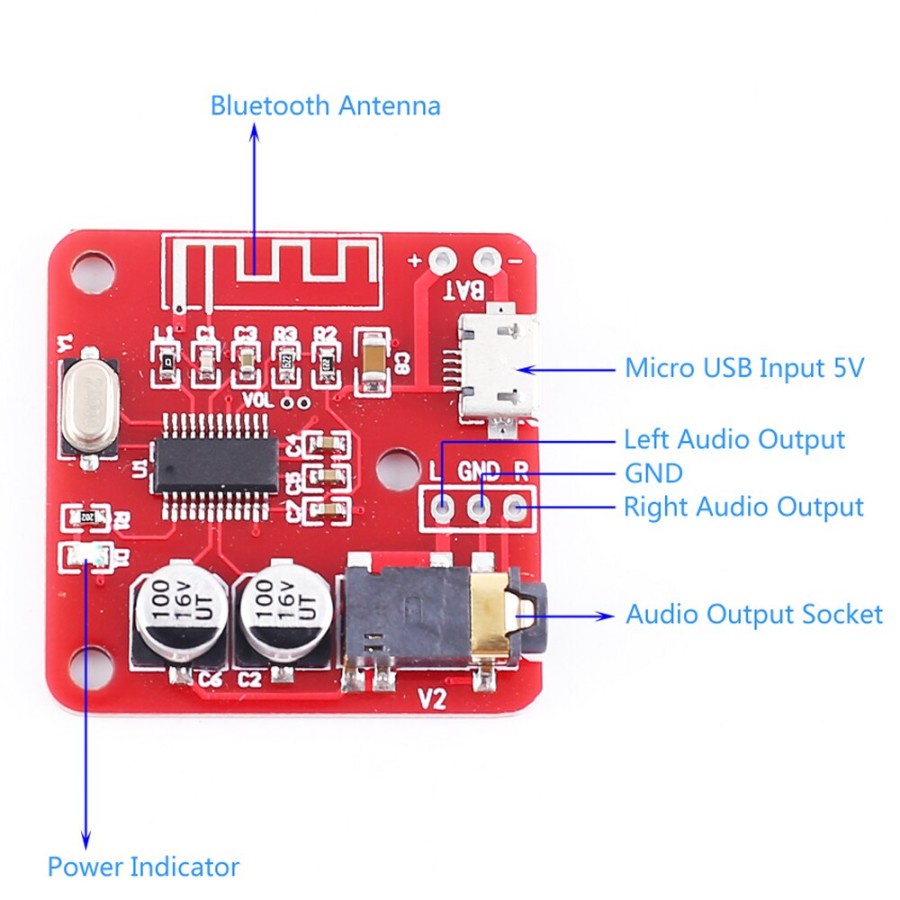 Module Decoder Bluetooth 4.2 MP3 Decoder XH-A250 (091)