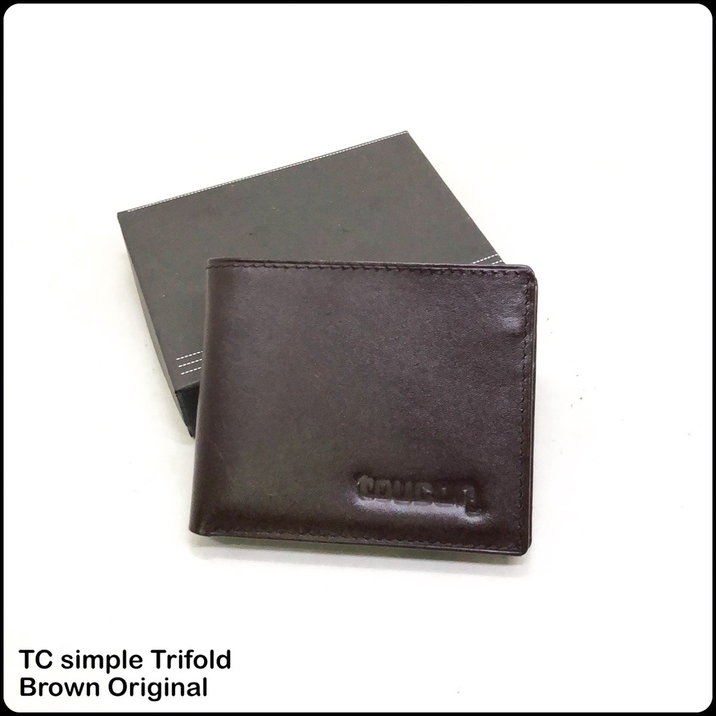 dompet kulit pria ORIGINAL toucan simple trifold dompet pria termurah asli kulit