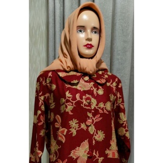 Blazer Batik DWP Murah dan Original Model Kerah Rebah