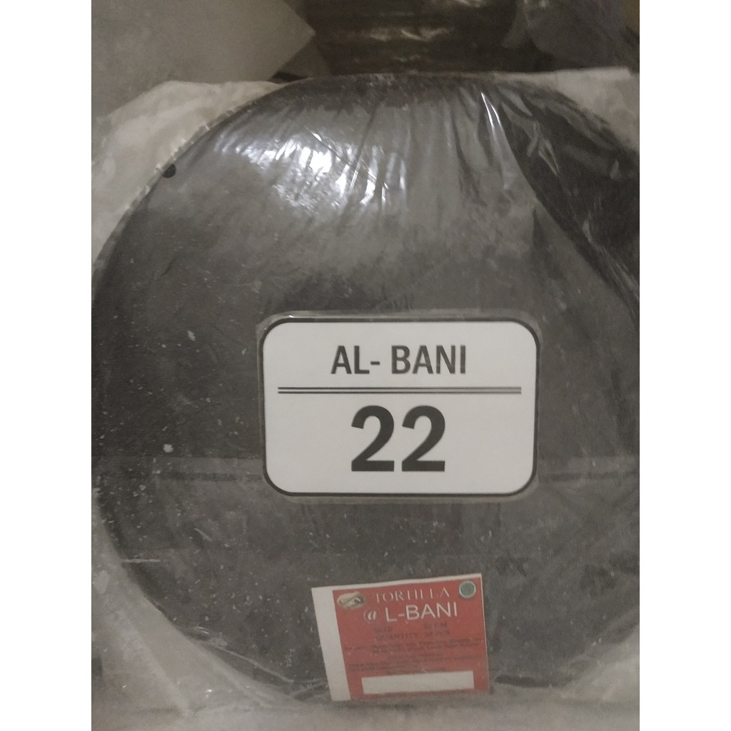 Tortilla Kulit Kebab AL-Bani 22cm Hitam - Black Albani