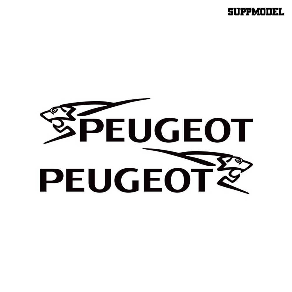 1 Pasang Stiker Kaca Spion Mobil Motif Singa Untuk PEUGEOT