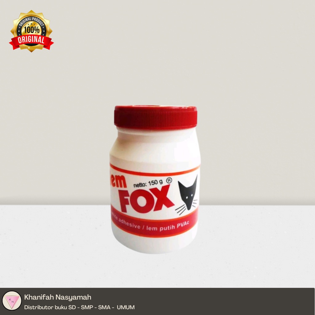 

KHANIFAH - LEM / GLUE PUTIH FOX 150 GR ( TUTUP MERAH )