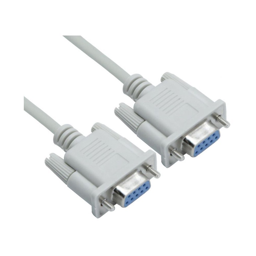 Cable serial db9 rs232 com NB 1.5 meter female-female - Kabel rs-232 db-9 9 pin 1.5m f-f