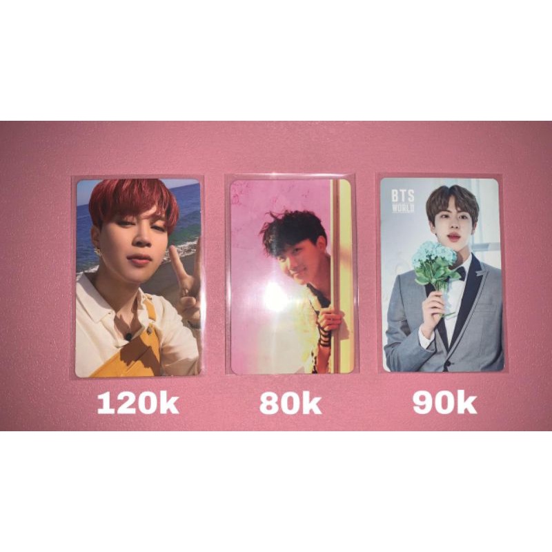 Photocard PC BTS Jimin Jhope Jin Butter Love Yourself BTS World