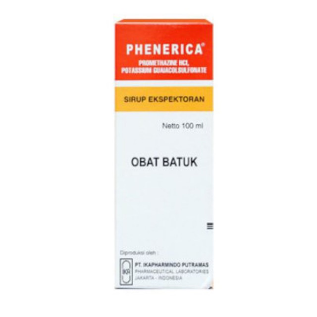 Phenerica Ekspektoran Sirup 100 ML - Obat Batuk Bronkhitis Syrup