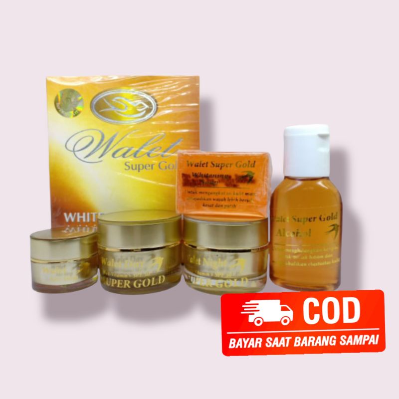 PAKET WAJAH CREAM WALET DUS POT KACA SUPER GOLD