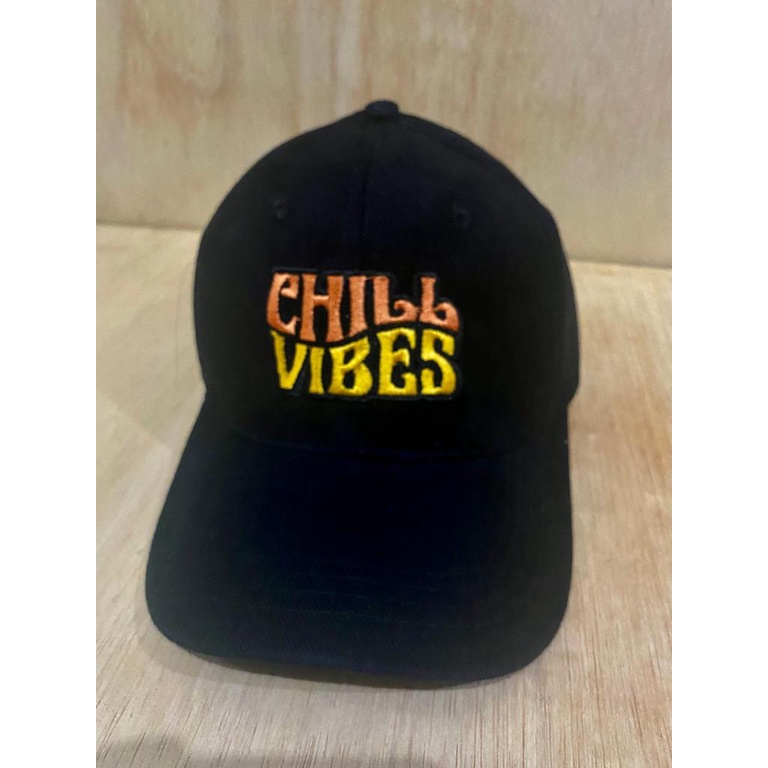 topi baseball distri import bordir chill vibes pria dan wanita