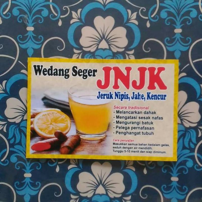 

Wedang Seger JNJK( Jeruk Nipis Jahe Kencur )