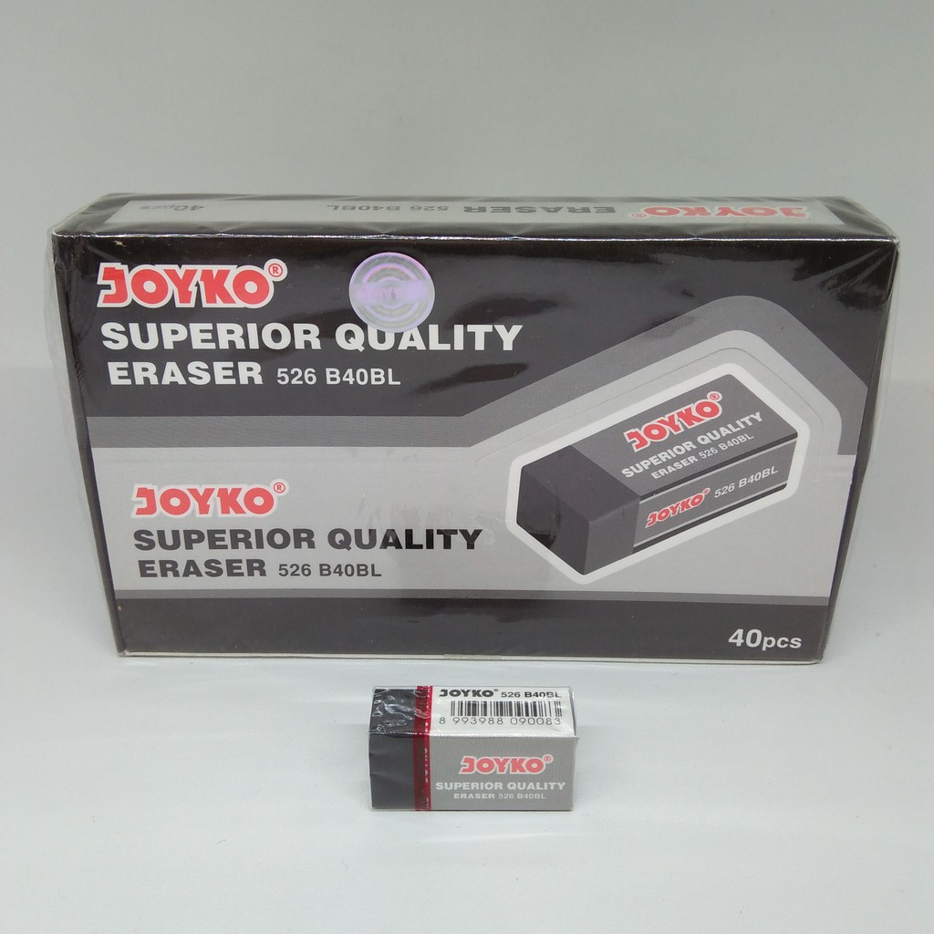 

[PCS] JOYKO 526-B40BL HITAM PENGHAPUS PENSIL ERASER STIP ALAT TULIS MURAH ATK