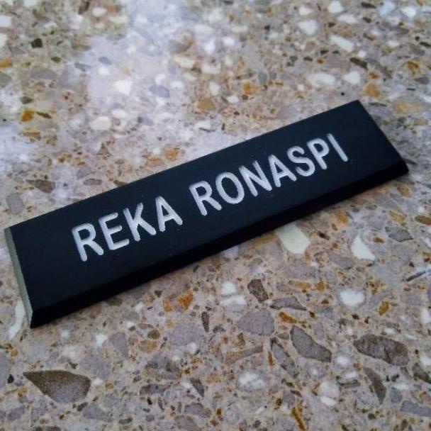 

✮ Name Tag Hitam Doff Untuk ASN / PNS - Peniti //SPMGZ Banyak.peminat