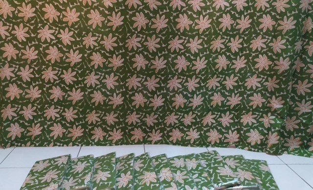 Sdq Kain Batik Cap Garutan Hijau Kain Bahan Batik Cap Hijau Batik Pekalongan