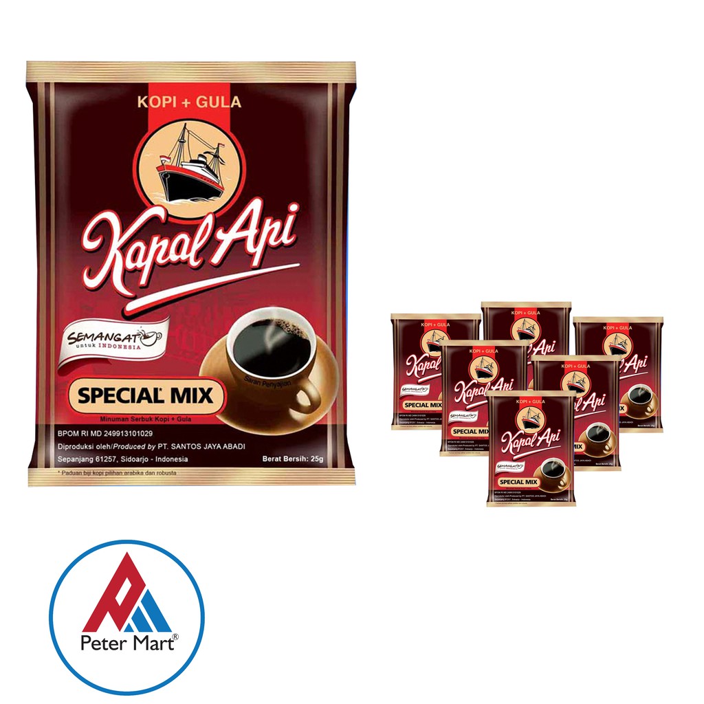 

KOPI KAPAL API SPECIAL MIX 1 RENCENG (10Pcs)