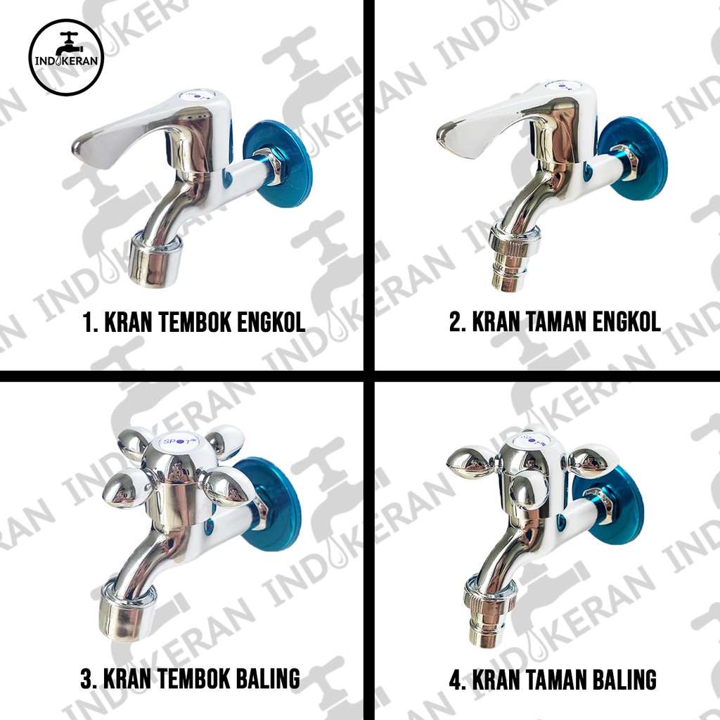 INDOKERAN - Kran Air Tembok dan Taman - 1/2 Inch - High Quality