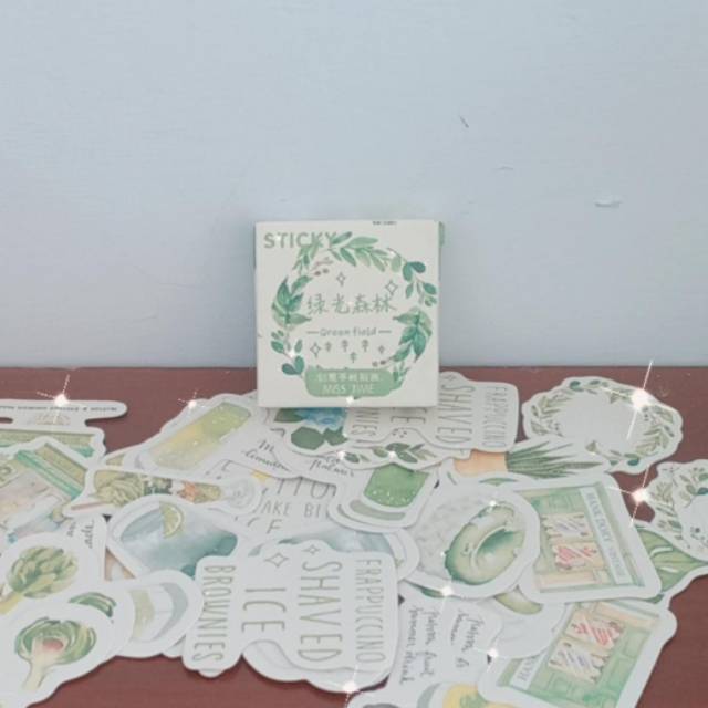

Stiker Dekorasi Motif Daun (Green Field) Untuk Scrapbook/Journal/Diary