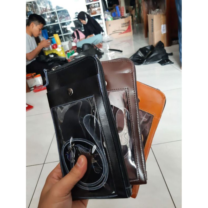 TAS SELEMPANG MINI DOMPET HP KULIT ASLI TERLARIS