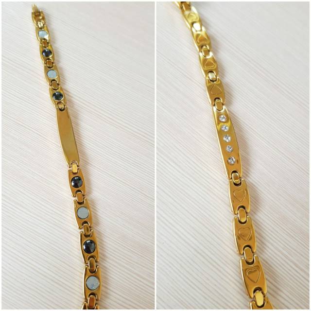 Gelang Magnetic Bio Teraphy Bahan Keramic Gelang Titanium Magnet