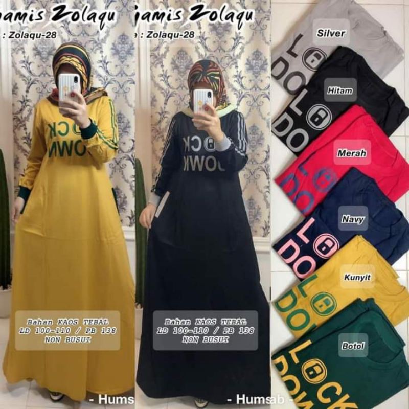 Gamis Zolaqu / Gamis Zolaqu Ter Laris / Gamis Zolaqu Murah / Gamis Zolaqu Moderen / Gamis Muslimaahh