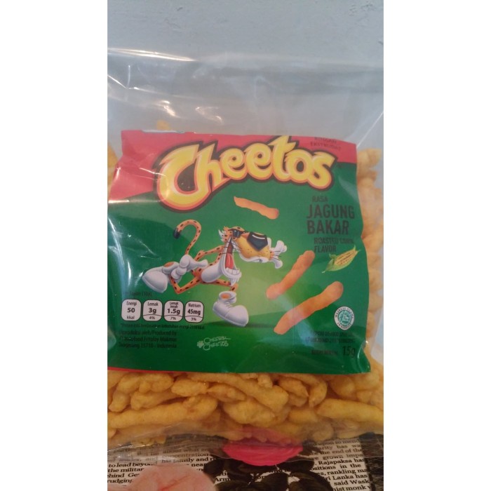 

Instant-Camilan- Cheetos Jagung Bakar Snack Indofood Kiloan Murah 250 G -Camilan-Instant.