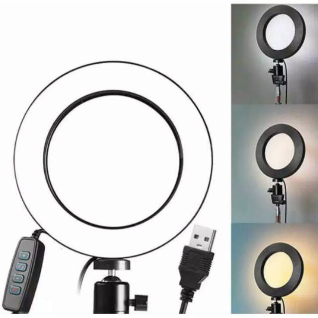 Ring light beauty vlogger , lampu vlog , ring light mini