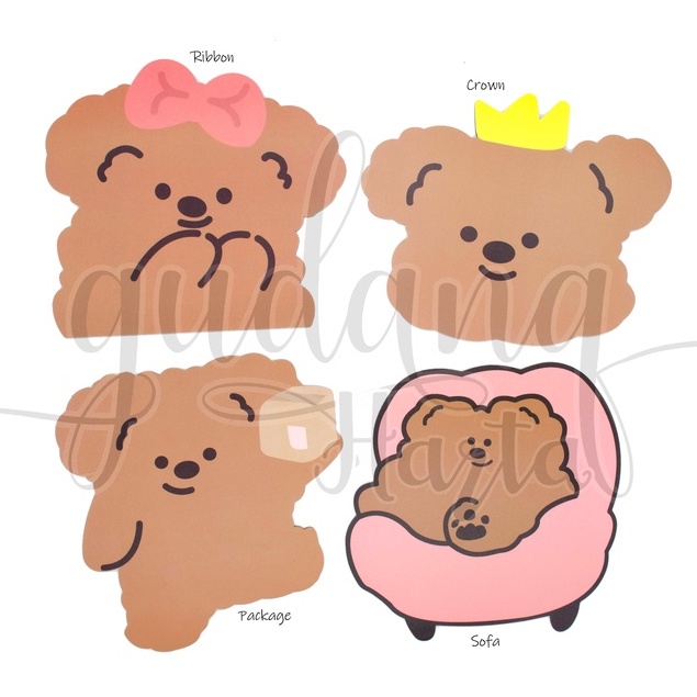 Mouse Pad Relax Bear Anti Slip Motif Beruang Santai Unik GH 317008