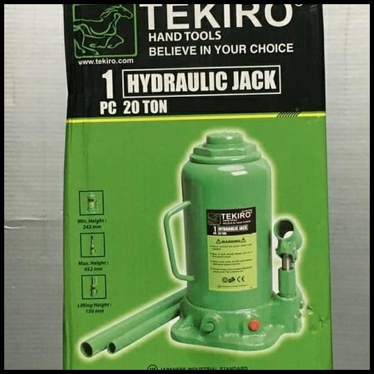 Deskripsi Hydraulic Jack 20 Ton Tekiro / Dongkrak Botol 20 Ton
