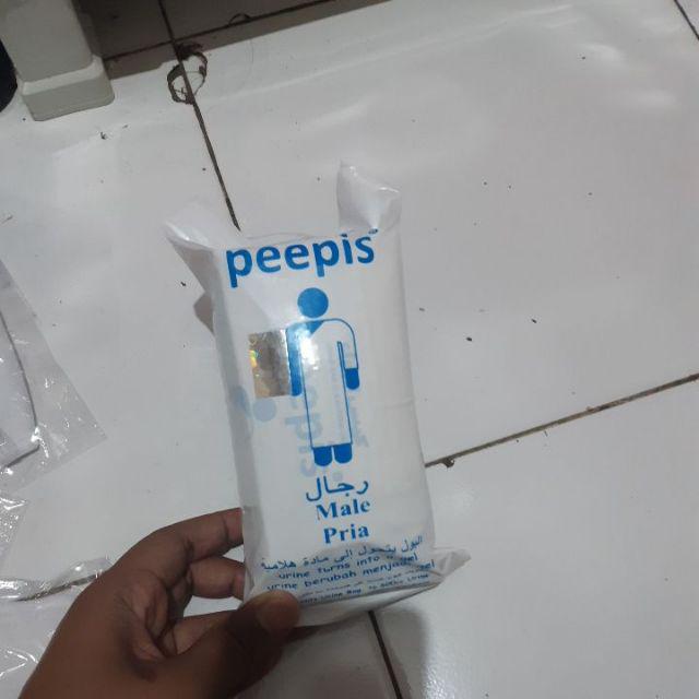Peepis Kantong Urine Pipis Kencing Toilet Darurat Pria 5 Pcs/perlengkapan Haji Dan Umroh/urine Bag