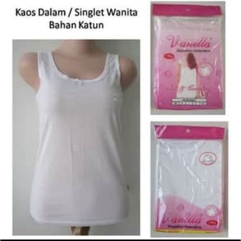 Kaos Dalam Wanita | Singlet Wanita Katun | art Vanela