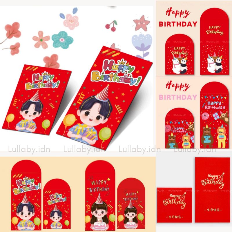 

Hong Bao UlangTahun /Angpao Import (1Bungkus isi 10) / Red Pocket